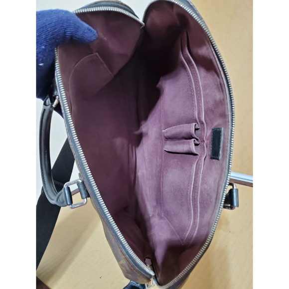 LOUIS VUITTON Monogram Macassar Porte-Documents Jour Bag - Picture 11 of 11